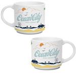 DX8126 14 Oz. White Metro Ceramic Mug With Full Color Custom Imprint